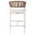 ΣΚΑΜΠΟ ΑΛΟΥΜΙΝΙΟΥ ΛΕΥΚΟ HM5892.32 ΜΕΣ. ΥΨΟΥΣ-ΜE RATTAN & TΕΧΤLINE 57x57x99,5Yεκ. - ΣΚΑΜΠΩ στο Milonadakis.gr