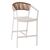 ΣΚΑΜΠΟ ΑΛΟΥΜΙΝΙΟΥ ΛΕΥΚΟ HM5892.32 ΜΕΣ. ΥΨΟΥΣ-ΜE RATTAN & TΕΧΤLINE 57x57x99,5Yεκ. - ΣΚΑΜΠΩ στο Milonadakis.gr