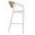 ΣΚΑΜΠΟ ΑΛΟΥΜΙΝΙΟΥ ΛΕΥΚΟ ΜΕ ΜΠΡΑΤΣΑ RATTAN & TEXTLINE 56x58x105Yεκ. HM5892.22 - ΣΚΑΜΠΩ στο Milonadakis.gr