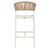 ΣΚΑΜΠΟ ΑΛΟΥΜΙΝΙΟΥ ΛΕΥΚΟ ΜΕ ΜΠΡΑΤΣΑ RATTAN & TEXTLINE 56x58x105Yεκ. HM5892.22 - ΣΚΑΜΠΩ στο Milonadakis.gr