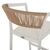ΣΚΑΜΠΟ ΑΛΟΥΜΙΝΙΟΥ ΛΕΥΚΟ ΜΕ ΜΠΡΑΤΣΑ RATTAN & TEXTLINE 56x58x105Yεκ. HM5892.22 - ΣΚΑΜΠΩ στο Milonadakis.gr