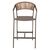 ΣΚΑΜΠΟ ΑΛΟΥΜΙΝΙΟΥ ΣΑΜΠΑΝΙ ΜΕ ΜΠΡΑΤΣΑ RATTAN & TEXTLINE 56x58x105Yεκ.HM5892.23 - ΣΚΑΜΠΩ στο Milonadakis.gr