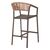 ΣΚΑΜΠΟ ΑΛΟΥΜΙΝΙΟΥ ΣΑΜΠΑΝΙ ΜΕ ΜΠΡΑΤΣΑ RATTAN & TEXTLINE 56x58x105Yεκ.HM5892.23 - ΣΚΑΜΠΩ στο Milonadakis.gr