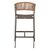 ΣΚΑΜΠΟ ΑΛΟΥΜΙΝΙΟΥ ΣΑΜΠΑΝΙ ΜΕ ΜΠΡΑΤΣΑ RATTAN & TEXTLINE 56x58x105Yεκ.HM5892.23 - ΣΚΑΜΠΩ στο Milonadakis.gr