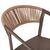 ΣΚΑΜΠΟ ΑΛΟΥΜΙΝΙΟΥ ΣΑΜΠΑΝΙ ΜΕ ΜΠΡΑΤΣΑ RATTAN & TEXTLINE 56x58x105Yεκ.HM5892.23 - ΣΚΑΜΠΩ στο Milonadakis.gr