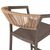 ΣΚΑΜΠΟ ΑΛΟΥΜΙΝΙΟΥ ΣΑΜΠΑΝΙ ΜΕ ΜΠΡΑΤΣΑ RATTAN & TEXTLINE 56x58x105Yεκ.HM5892.23 - ΣΚΑΜΠΩ στο Milonadakis.gr