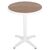 ΤΡΑΠΕΖΙ ΑΛΟΥΜΙΝΙΟΥ ΣΤΡΟΓΓΥΛΟ ALEXA HM6086.02 ΛΕΥΚΟ-POLYWOOD TOP ΦΥΣΙΚΟ Φ60x73Υεκ. - ΤΡΑΠΕΖΙΑ ΕΞ. ΧΩΡΟΥ στο Milonadakis.gr