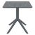 PARIS DARK GREY 70X70X74εκ. ΤΡΑΠΕΖΙ ΠΟΛ/ΝΙΟΥ - ΤΡΑΠΕΖΙΑ ΕΞ. ΧΩΡΟΥ στο Milonadakis.gr