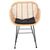 ΠΟΛΥΘΡΟΝΑ ΜΕ ΜΑΞΙΛΑΡΙ ΜΕΤΑΛΛΙΚΗ ALLEGRA HM5450.31 ΜΕ WICKER ΜΠΕΖ 58x59x82Υ - ΚΑΡΕΚΛΕΣ - ΠΟΛΥΘΡΟΝΕΣ στο Milonadakis.gr