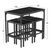 ΣΕΤ ΤΡΑΠΕΖΑΡΙΑ ΜΠΑΡ 5ΤΜΧ BOXY HM9882.13 ΜΑΥΡΟ ΜΕΤΑΛΛΟ-ΜΕΛΑΜΙΝΗ ΜΑΥΡΟ ΜΑΡΜΑΡΟ - ΤΡΑΠΕΖΑΡΙΕΣ στο Milonadakis.gr
