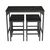 ΣΕΤ ΤΡΑΠΕΖΑΡΙΑ ΜΠΑΡ 5ΤΜΧ BOXY HM9882.13 ΜΑΥΡΟ ΜΕΤΑΛΛΟ-ΜΕΛΑΜΙΝΗ ΜΑΥΡΟ ΜΑΡΜΑΡΟ - ΤΡΑΠΕΖΑΡΙΕΣ στο Milonadakis.gr