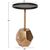 ΒΟΗΘΗΤΙΚΟ ΤΡΑΠΕΖΑΚΙ RUBIN HM9719 ΞΥΛΟ MANGO ΣΕ ΜΑΥΡΟ-ΒΑΣΗ ΜΕΤΑΛΛΟ ΧΡΥΣΗ 35x35x59Υεκ. - ΒΟΗΘΗΤΙΚΑ ΤΡΑΠΕΖΑΚΙΑ στο Milonadakis.gr