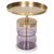 ΒΟΗΘΗΤΙΚΟ ΤΡΑΠΕΖΑΚΙ HAILEY HM9729 ΜΩΒ ΓΥΑΛΙ-ΧΡΥΣΟ ΜΕΤΑΛΛΟ Φ39,5x45Υεκ - ΒΟΗΘΗΤΙΚΑ ΤΡΑΠΕΖΑΚΙΑ στο Milonadakis.gr