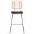 ΣΚΑΜΠΟ ΜΠΑΡ ALLEGRA HM5455.11 ΜΕΤΑΛΛΟ&ΜΑΞΙΛΑΡΙ ΜΑΥΡΟ-WICKER ΜΠΕΖ 56x59x116,5Υεκ. - ΣΚΑΜΠΩ στο Milonadakis.gr