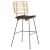 ΣΚΑΜΠΟ ΜΠΑΡ ALLEGRA HM5455.11 ΜΕΤΑΛΛΟ&ΜΑΞΙΛΑΡΙ ΜΑΥΡΟ-WICKER ΜΠΕΖ 56x59x116,5Υεκ. - ΣΚΑΜΠΩ στο Milonadakis.gr