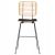 ΣΚΑΜΠΟ ΜΠΑΡ ALLEGRA HM5455.11 ΜΕΤΑΛΛΟ&ΜΑΞΙΛΑΡΙ ΜΑΥΡΟ-WICKER ΜΠΕΖ 56x59x116,5Υεκ. - ΣΚΑΜΠΩ στο Milonadakis.gr