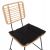 ΣΚΑΜΠΟ ΜΠΑΡ ALLEGRA HM5455.11 ΜΕΤΑΛΛΟ&ΜΑΞΙΛΑΡΙ ΜΑΥΡΟ-WICKER ΜΠΕΖ 56x59x116,5Υεκ. - ΣΚΑΜΠΩ στο Milonadakis.gr