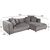 ΚΑΝΑΠΕΣ ΓΩΝΙΑ 3-ΘΕΣΙΟΣ GRACE HM3280.03R ΓΚΡΙ ΥΦΑΣΜΑ 252x105-160x70-90Υεκ. - ΚΑΝΑΠΕΔΕΣ-ΣΑΛΟΝΙΑ στο Milonadakis.gr