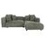 ΚΑΝΑΠΕΣ ΓΩΝΙΑ 3-ΘΕΣΙΟΣ GRACE HM3280.05R ΠΡΑΣΙΝΟ ΥΦΑΣΜΑ 252x105-160x70-90Υεκ. - ΚΑΝΑΠΕΔΕΣ-ΣΑΛΟΝΙΑ στο Milonadakis.gr