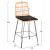 ΣΚΑΜΠΟ ΜΕΣ.ΥΨΟΥΣ ALLEGRA HM5643.11 ΜΕΤΑΛΛΟ&ΜΑΞΙΛΑΡΙ ΜΑΥΡΟ-WICKER ΜΠΕΖ 50x55x103Υεκ. - ΣΚΑΜΠΩ στο Milonadakis.gr