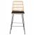 ΣΚΑΜΠΟ ΜΕΣ.ΥΨΟΥΣ ALLEGRA HM5643.11 ΜΕΤΑΛΛΟ&ΜΑΞΙΛΑΡΙ ΜΑΥΡΟ-WICKER ΜΠΕΖ 50x55x103Υεκ. - ΣΚΑΜΠΩ στο Milonadakis.gr