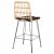 ΣΚΑΜΠΟ ΜΕΣ.ΥΨΟΥΣ ALLEGRA HM5643.11 ΜΕΤΑΛΛΟ&ΜΑΞΙΛΑΡΙ ΜΑΥΡΟ-WICKER ΜΠΕΖ 50x55x103Υεκ. - ΣΚΑΜΠΩ στο Milonadakis.gr