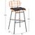 ΣΚΑΜΠΟ ΜΠΑΡ ΨΗΛΟ ALLEGRA HM5708.11 ΜΕΤΑΛΛΟ&ΜΑΞΙΛΑΡΙ ΜΑΥΡΟ-WICKER ΜΠΕΖ 48x49x99,5Υεκ. - ΣΚΑΜΠΩ στο Milonadakis.gr