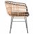 ΠΟΛΥΘΡΟΝΑ ΕΞ.ΧΩΡΟΥ ALLEGRA HM5456.11 ΜΕΤΑΛΛΟ&ΜΑΞΙΛΑΡΙ ΜΑΥΡΟ-WICKER ΜΠΕΖ 58x61x81Y - ΚΑΡΕΚΛΕΣ - ΠΟΛΥΘΡΟΝΕΣ στο Milonadakis.gr