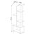 ΒΙΒΛΙΟΘΗΚΗ TRIVIO HM18195.03 ΜΕΛΑΜΙΝΗ ΣΕ ΛΕΥΚΟ-ATLANTIS GREEN 50x25x127Υεκ. - ΒΙΒΛΙΟΘΗΚΕΣ στο Milonadakis.gr