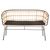 ΠΑΓΚΑΚΙ ΔΙΘΕΣΙΟ ALLEGRA HM5692.11 P.E.RATTAN ΜΠΕΖ-ΜΑΥΡΟΣ ΜΕΤΑΛ.ΣΚΕΛΕΤΟΣ 125x60x77Υεκ - ΠΑΓΚΑΚΙΑ στο Milonadakis.gr