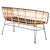 ΠΑΓΚΑΚΙ ΔΙΘΕΣΙΟ ALLEGRA HM5692.11 P.E.RATTAN ΜΠΕΖ-ΜΑΥΡΟΣ ΜΕΤΑΛ.ΣΚΕΛΕΤΟΣ 125x60x77Υεκ - ΠΑΓΚΑΚΙΑ στο Milonadakis.gr