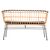 ΠΑΓΚΑΚΙ ΔΙΘΕΣΙΟ ALLEGRA HM5692.11 P.E.RATTAN ΜΠΕΖ-ΜΑΥΡΟΣ ΜΕΤΑΛ.ΣΚΕΛΕΤΟΣ 125x60x77Υεκ - ΠΑΓΚΑΚΙΑ στο Milonadakis.gr