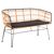ΠΑΓΚΑΚΙ ΔΙΘΕΣΙΟ ALLEGRA HM5692.11 P.E.RATTAN ΜΠΕΖ-ΜΑΥΡΟΣ ΜΕΤΑΛ.ΣΚΕΛΕΤΟΣ 125x60x77Υεκ - ΠΑΓΚΑΚΙΑ στο Milonadakis.gr