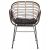 ΠΟΛΥΘΡΟΝΑ ALLEGRA HM5663.11 ΜΕΤΑΛ.ΣΚΕΛΕΤΟΣ-P.E.RATTAN ΜΠΕΖ-ΜΑΥΡΟ 58x59x81Υεκ - ΚΑΡΕΚΛΕΣ - ΠΟΛΥΘΡΟΝΕΣ στο Milonadakis.gr
