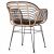 ΠΟΛΥΘΡΟΝΑ ALLEGRA HM5663.11 ΜΕΤΑΛ.ΣΚΕΛΕΤΟΣ-P.E.RATTAN ΜΠΕΖ-ΜΑΥΡΟ 58x59x81Υεκ - ΚΑΡΕΚΛΕΣ - ΠΟΛΥΘΡΟΝΕΣ στο Milonadakis.gr