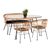 ΣΕΤ ΕΞΩΤ.ΧΩΡΟΥ 4ΤΜΧ ALLEGRA HM21051 ΣΥΝΘ.RATTAN ΜΠΕΖ-ΜΑΥΡΟ ΜΕΤΑΛΛΟ - ΣΕΤ ΤΡΑΠΕΖΑΡΙΕΣ στο Milonadakis.gr