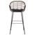 ΣΚΑΜΠΟ ΜΠΑΡ ALLEGRA HM5690.11 ΜΕΤΑΛΛΟ&ΜΑΞΙΛΑΡΙ ΜΑΥΡΟ-WICKER ΜΠΕΖ 55x54x108Υεκ. - ΣΚΑΜΠΩ στο Milonadakis.gr