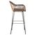 ΣΚΑΜΠΟ ΜΠΑΡ ALLEGRA HM5690.11 ΜΕΤΑΛΛΟ&ΜΑΞΙΛΑΡΙ ΜΑΥΡΟ-WICKER ΜΠΕΖ 55x54x108Υεκ. - ΣΚΑΜΠΩ στο Milonadakis.gr