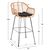ΣΚΑΜΠΟ ΜΠΑΡ ΨΗΛΟ ALLEGRA HM5640.11 ΜΠΕΖ P.E. RATTAN-ΜΑΥΡΟ ΜΕΤΑΛΛΟ 54x55x108Υεκ. - ΣΚΑΜΠΩ στο Milonadakis.gr
