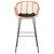 ΣΚΑΜΠΟ ΜΠΑΡ ΨΗΛΟ ALLEGRA HM5640.11 ΜΠΕΖ P.E. RATTAN-ΜΑΥΡΟ ΜΕΤΑΛΛΟ 54x55x108Υεκ. - ΣΚΑΜΠΩ στο Milonadakis.gr
