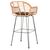 ΣΚΑΜΠΟ ΜΠΑΡ ΨΗΛΟ ALLEGRA HM5640.11 ΜΠΕΖ P.E. RATTAN-ΜΑΥΡΟ ΜΕΤΑΛΛΟ 54x55x108Υεκ. - ΣΚΑΜΠΩ στο Milonadakis.gr