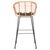ΣΚΑΜΠΟ ΜΠΑΡ ΨΗΛΟ ALLEGRA HM5640.11 ΜΠΕΖ P.E. RATTAN-ΜΑΥΡΟ ΜΕΤΑΛΛΟ 54x55x108Υεκ. - ΣΚΑΜΠΩ στο Milonadakis.gr