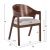 ΚΑΡΕΚΛΑ NERO HM9972 RUBBERWOOD ΣΕ ΚΑΡΥΔΙ-ΓΚΡΙ ΥΦΑΣΜΑ ΚΑΘΙΣΜΑ 56x56x78Yεκ. - ΚΑΡΕΚΛΕΣ - ΠΟΛΥΘΡΟΝΕΣ ΕΣ. στο Milonadakis.gr