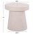 ΤΡΑΠΕΖΙ ΣΑΛΟΝΙΟΥ ΣΤΡΟΓΓΥΛΟ ΣΕΙΡΑ SANTORINI HM18052 MDF ΣΕ ΥΠΟΛΕΥΚΟ ΧΡΩΜΑ Φ48x49Υεκ. - ΤΡΑΠΕΖΑΚΙΑ ΣΑΛΟΝΙΟΥ στο Milonadakis.gr