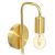 Φωτιστικό τοίχου-απλίκα Zhola pakoworld E27 40W χρυσό 17x12x25εκ - ΑΠΛΙΚΕΣ ΤΟΙΧΟΥ στο Milonadakis.gr