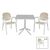 Τραπεζαρία κήπου Groovy-Gentle pakoworld σετ 5τεμ PP λευκό-cappuccino 80x80x74,5εκ - ΣΕΤ ΤΡΑΠΕΖΑΡΙΕΣ στο Milonadakis.gr