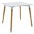 Τραπέζι Natali pakoworld MDF λευκό-πόδια φυσικό 80x80x76εκ - ΤΡΑΠΕΖΙΑ ΚΟΥΖΙΝΑΣ στο Milonadakis.gr