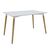 Τραπέζι Natali pakoworld MDF λευκό-πόδια φυσικό 120x80x76εκ - ΤΡΑΠΕΖΙΑ ΚΟΥΖΙΝΑΣ στο Milonadakis.gr