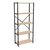 Βιβλιοθήκη Draizy pakoworld oak-μαύρο μελαμίνης 60x30x150εκ - ΒΙΒΛΙΟΘΗΚΕΣ στο Milonadakis.gr