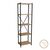 Βιβλιοθήκη Glase pakoworld oak-μαύρο μελαμίνης 40x30x150εκ - ΒΙΒΛΙΟΘΗΚΕΣ στο Milonadakis.gr